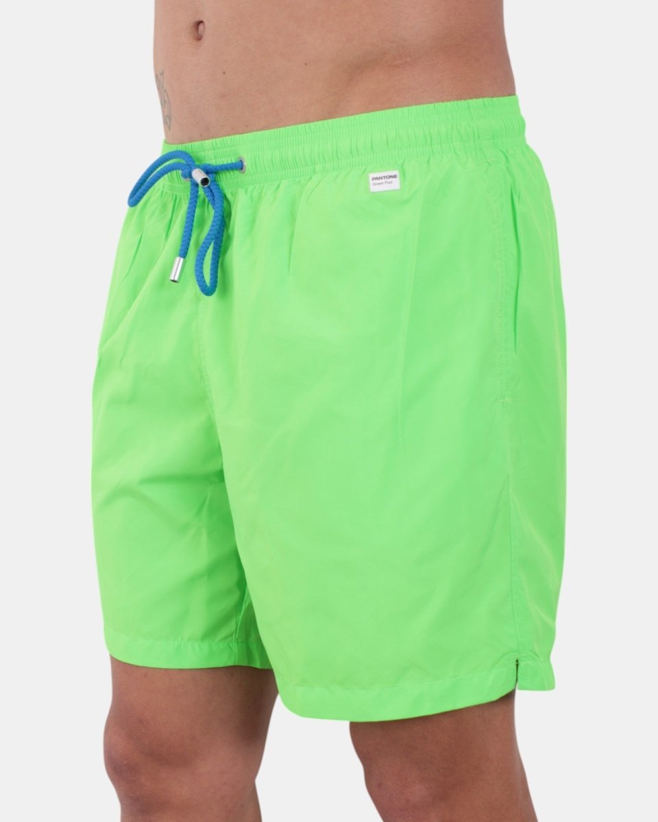 ULTRALIGHT SWIM SHORT PANTONE - 75 FLUO GREEN PNT - 10Decimi