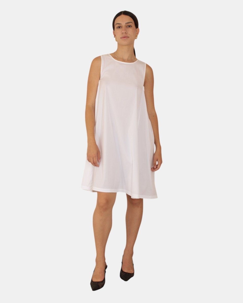 VESTITO MM MAX MARA LEISURE MOD. CAMPALE - 007 BIANCO OTTICO - 10Decimi