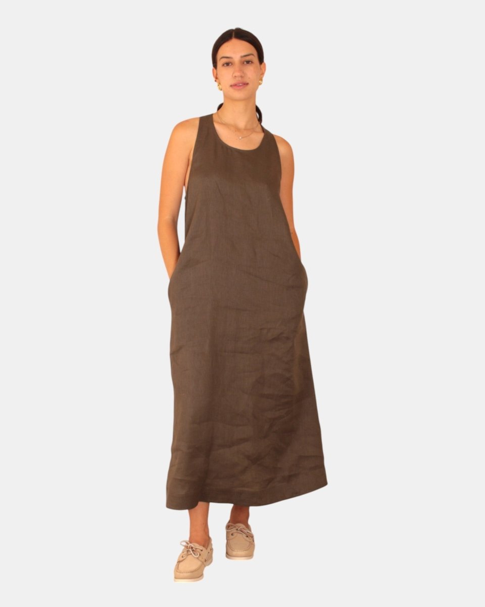 VESTITO MM MAX MARA LEISURE MOD. DOUGLAS - 009 VERDE SCURO - 10Decimi