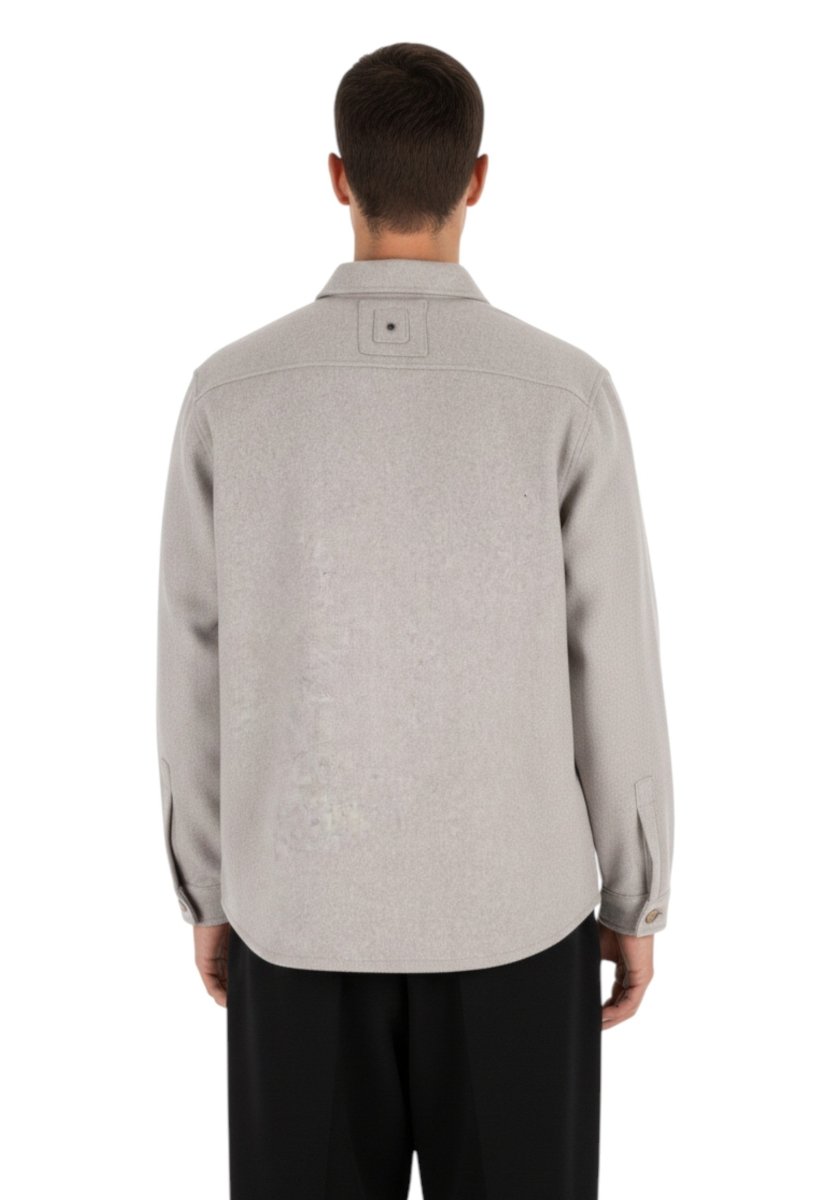 WHITE SAND - Overshirt Grigio Chiaro - 10Decimi