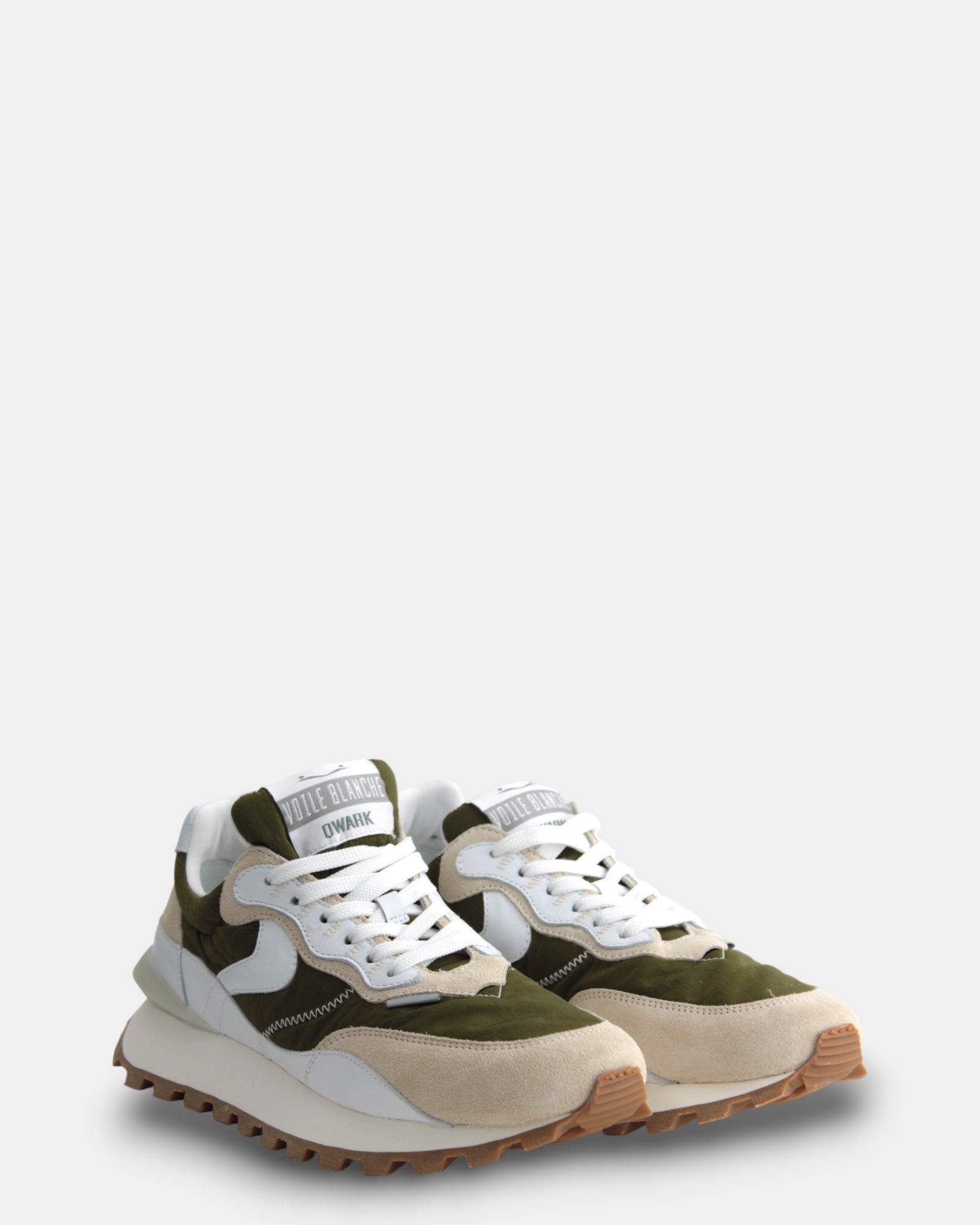 SNEAKERS White/army Voile Blanche