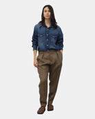 PANTALONI Marrone Briglia