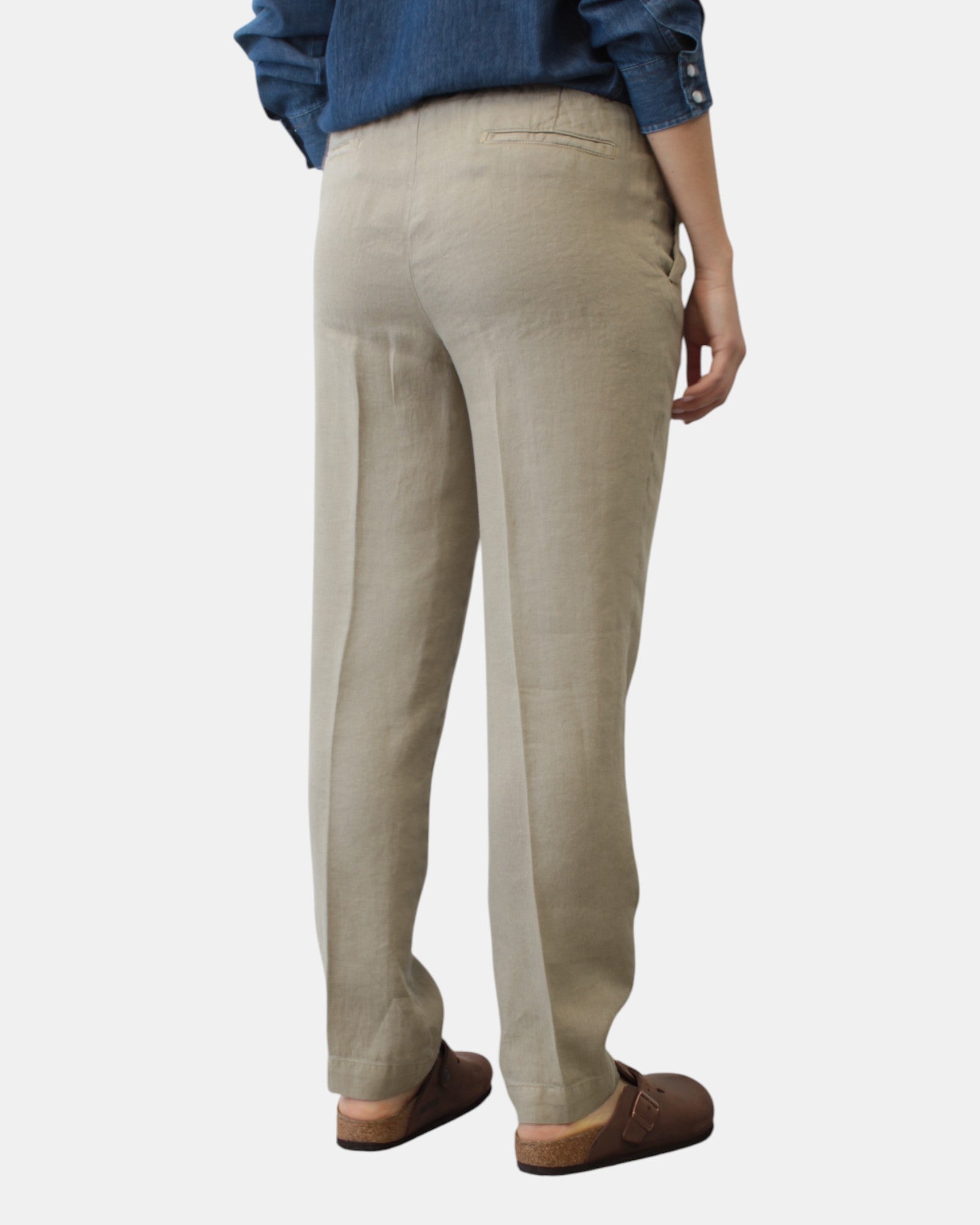 PANTALONI CON COULISSE Beige Briglia