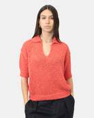 POLO A MANICA CORTA Rosso Roberto Collina