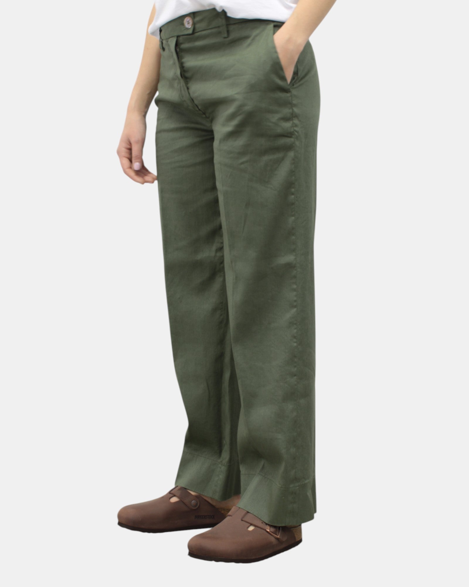 PANTALONI Verde Re-hash