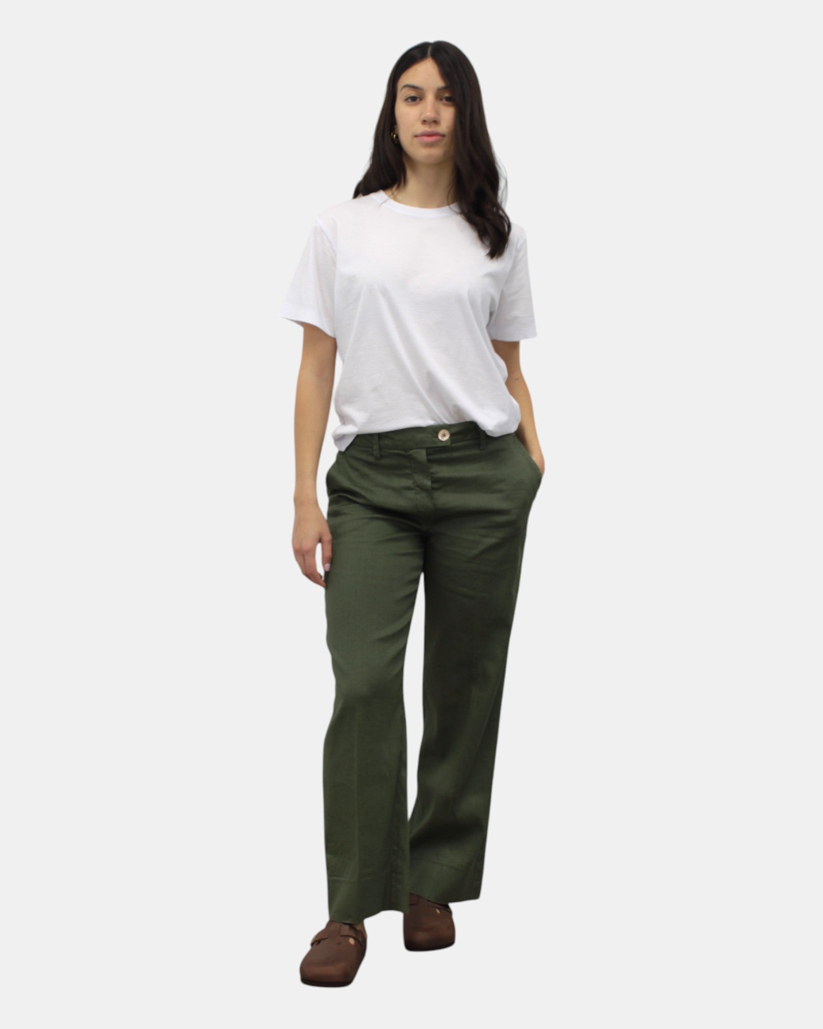 PANTALONI Verde Re-hash