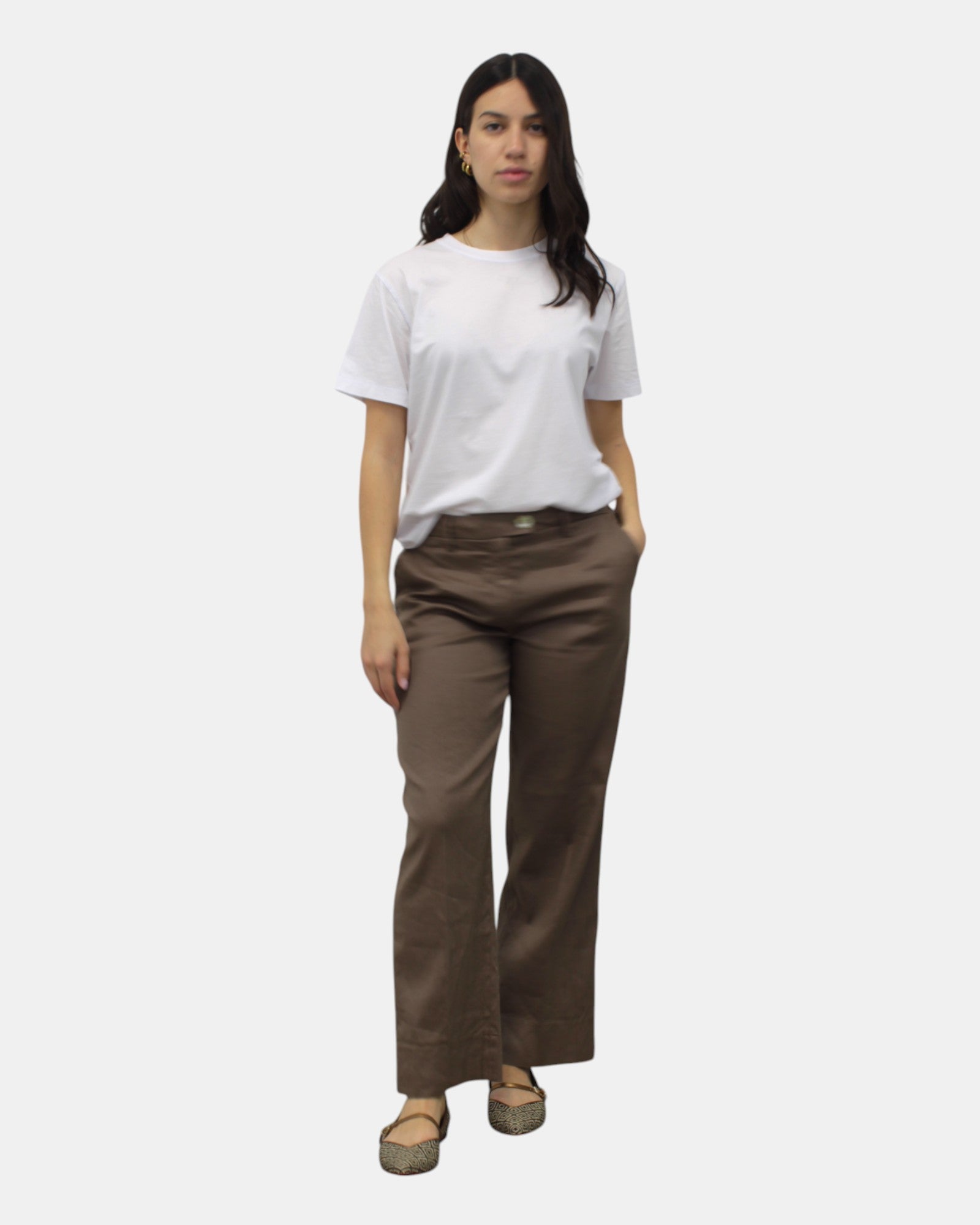 PANTALONI Marrone Re-hash