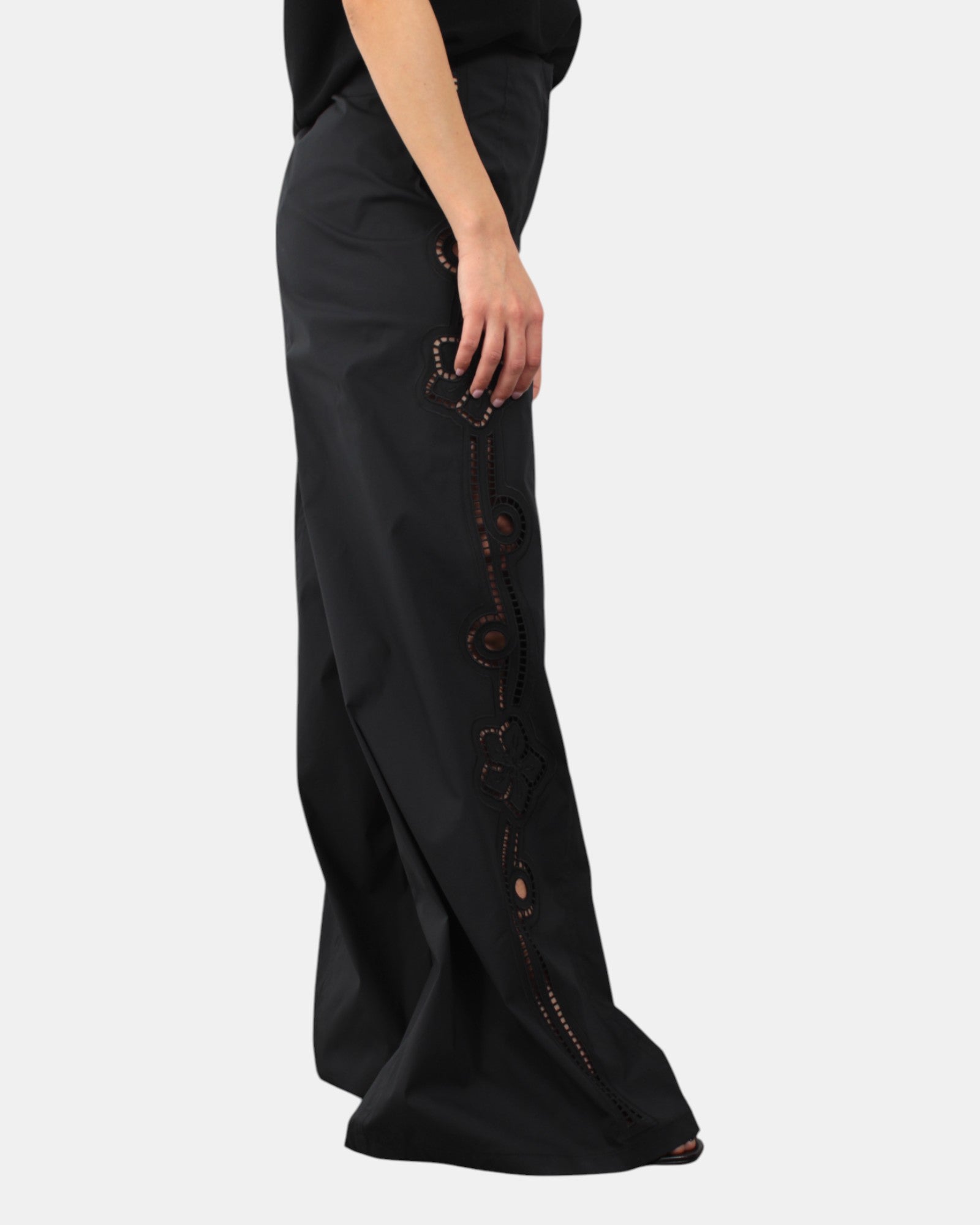 PANTALONE LIVIANA CONTI - Y69-0 NERO - 10Decimi