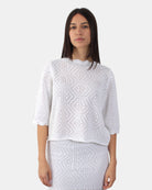 MAGLIE A GIROCOLLO Bianco Liviana Conti
