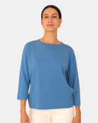 MAGLIE A GIROCOLLO Azzurro Kangra