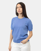 GIROCOLLO MANICA CORTA Blu Hekla & Co