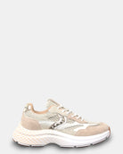 SNEAKERS Beige Voile Blanche