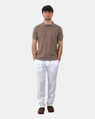 PANTALONI CON COULISSE Bianco Michele Carbone