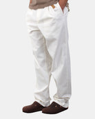 PANTALONI CON COULISSE Bianco White Sand