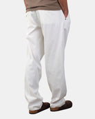 PANTALONI CON COULISSE Bianco White Sand
