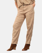 PANTALONI CON COULISSE Beige White Sand