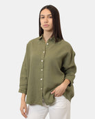 CAMICIE MANICA LUNGA Verde Academia