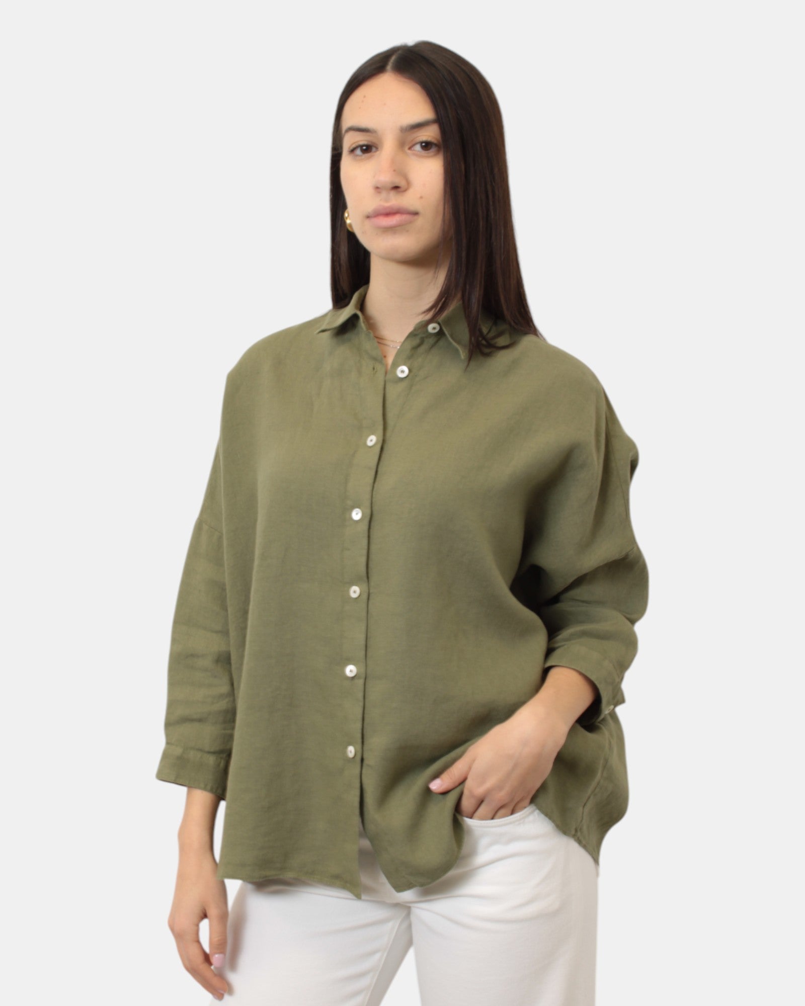 CAMICIE MANICA LUNGA Verde Academia