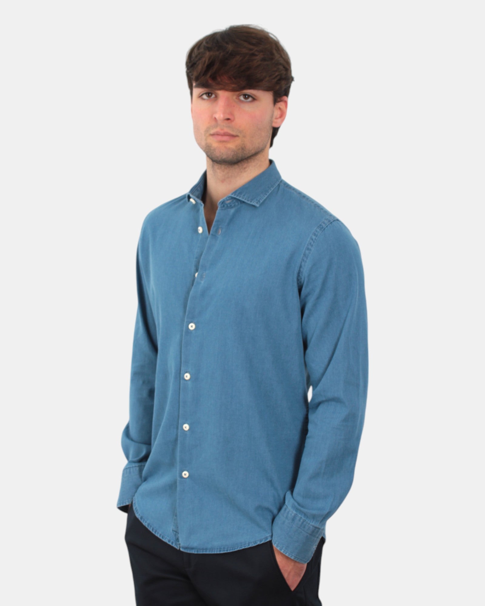 CAMICIE MANICA LUNGA Blu Out Fit