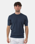 MAGLIE A GIROCOLLO Blu Out Fit