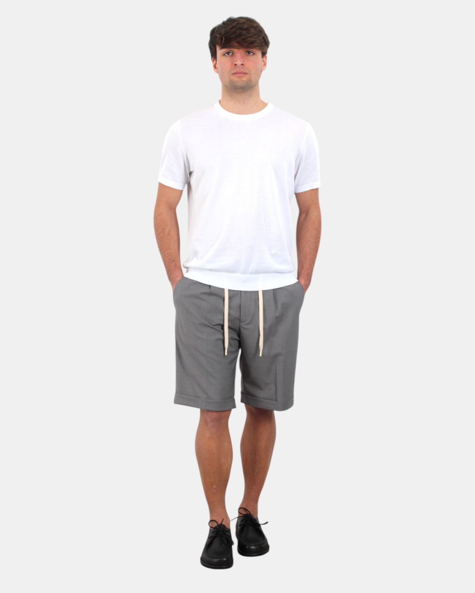 BERMUDA TASCA A FILO Grigio Out Fit