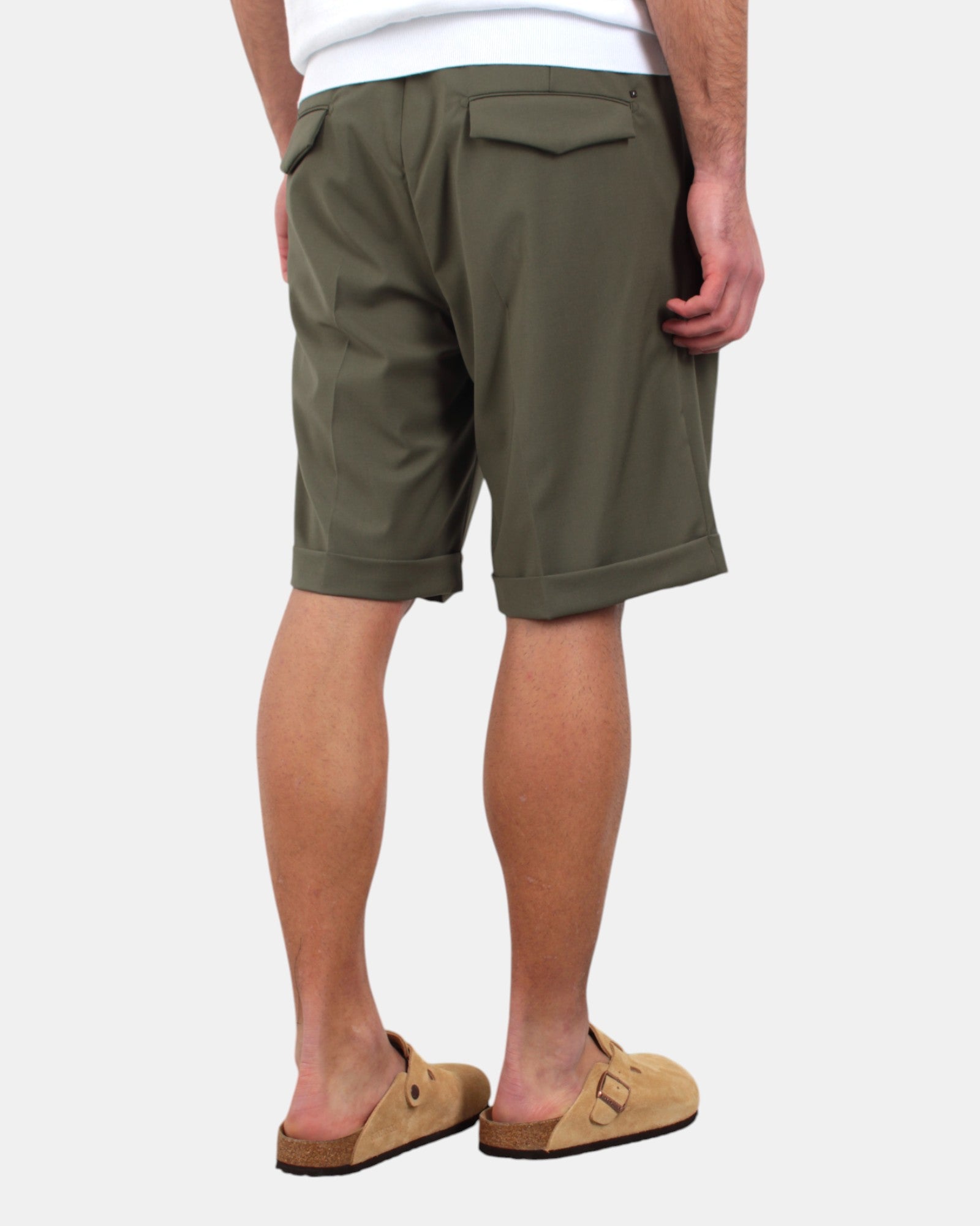 BERMUDA TASCA A FILO Verde Out Fit