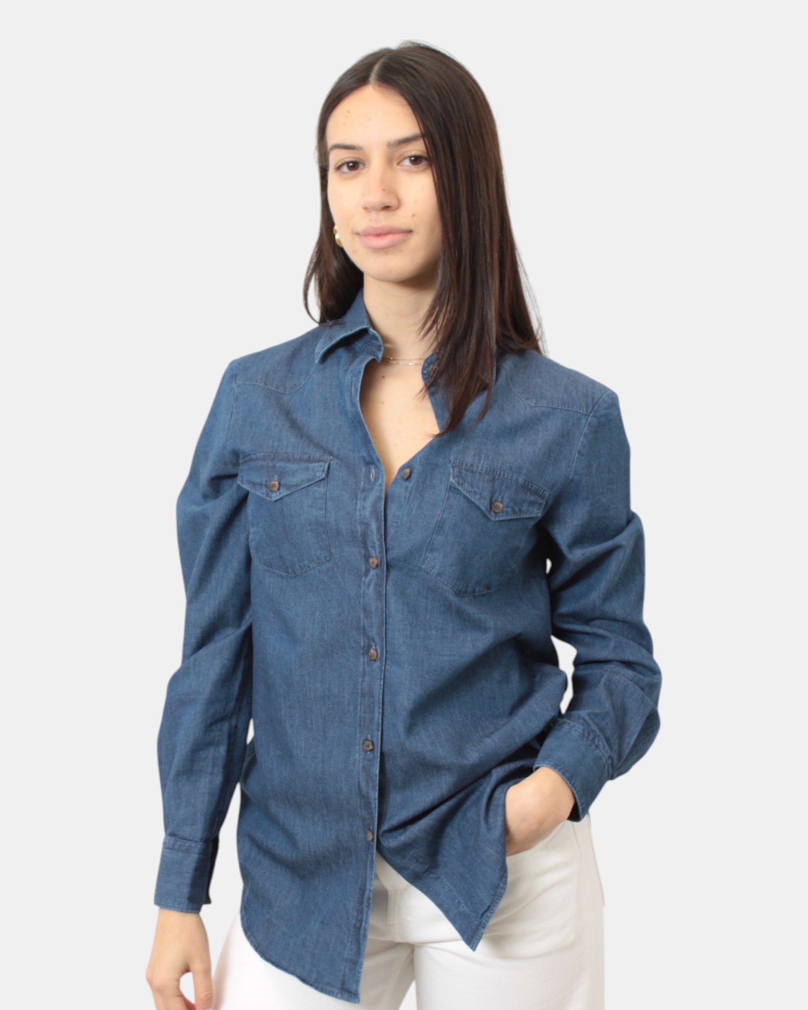 CAMICIE MANICA LUNGA Blu Brio