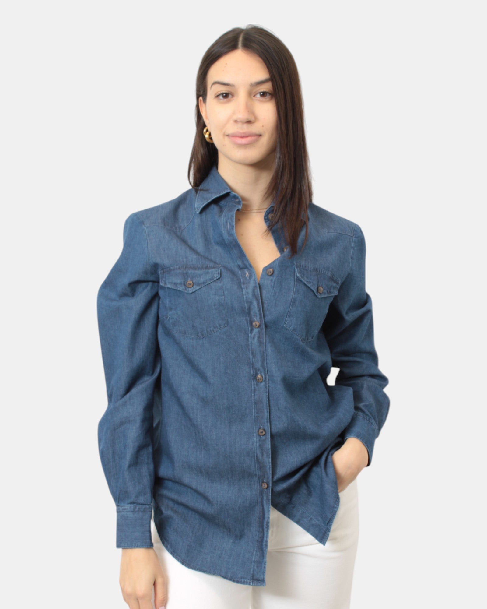 CAMICIE MANICA LUNGA Blu Brio