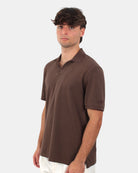 POLO A MANICA CORTA Marrone Mc2 Saint Barth