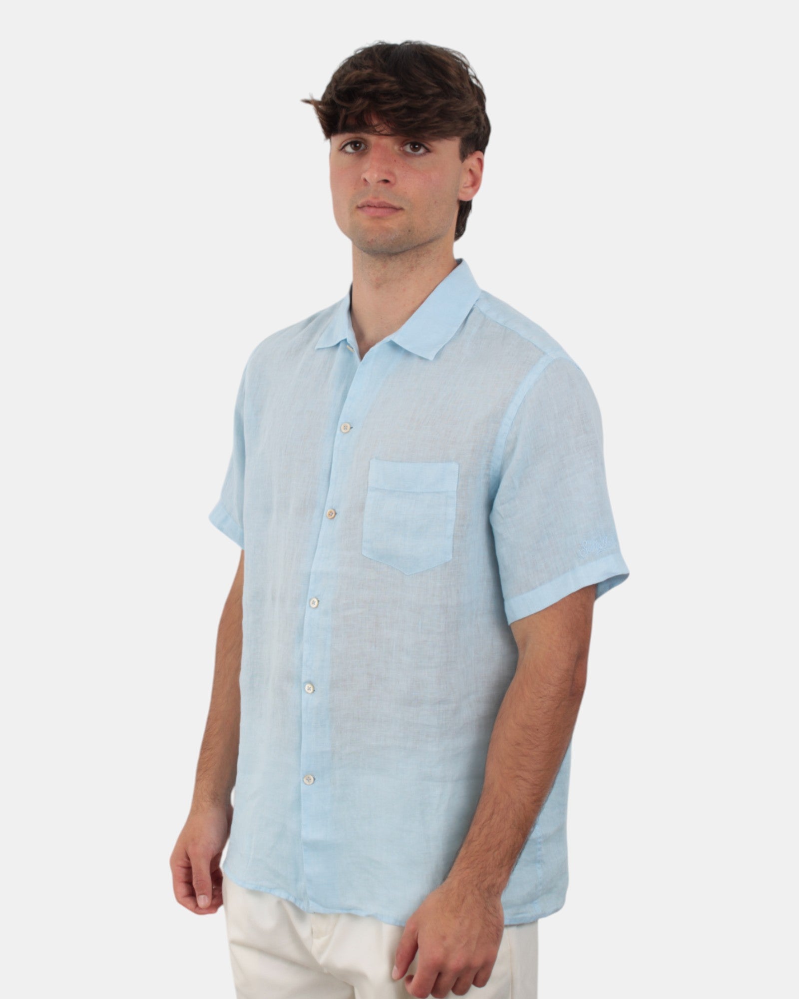 CAMICIE MANICA CORTA Azzurro Mc2 Saint Barth