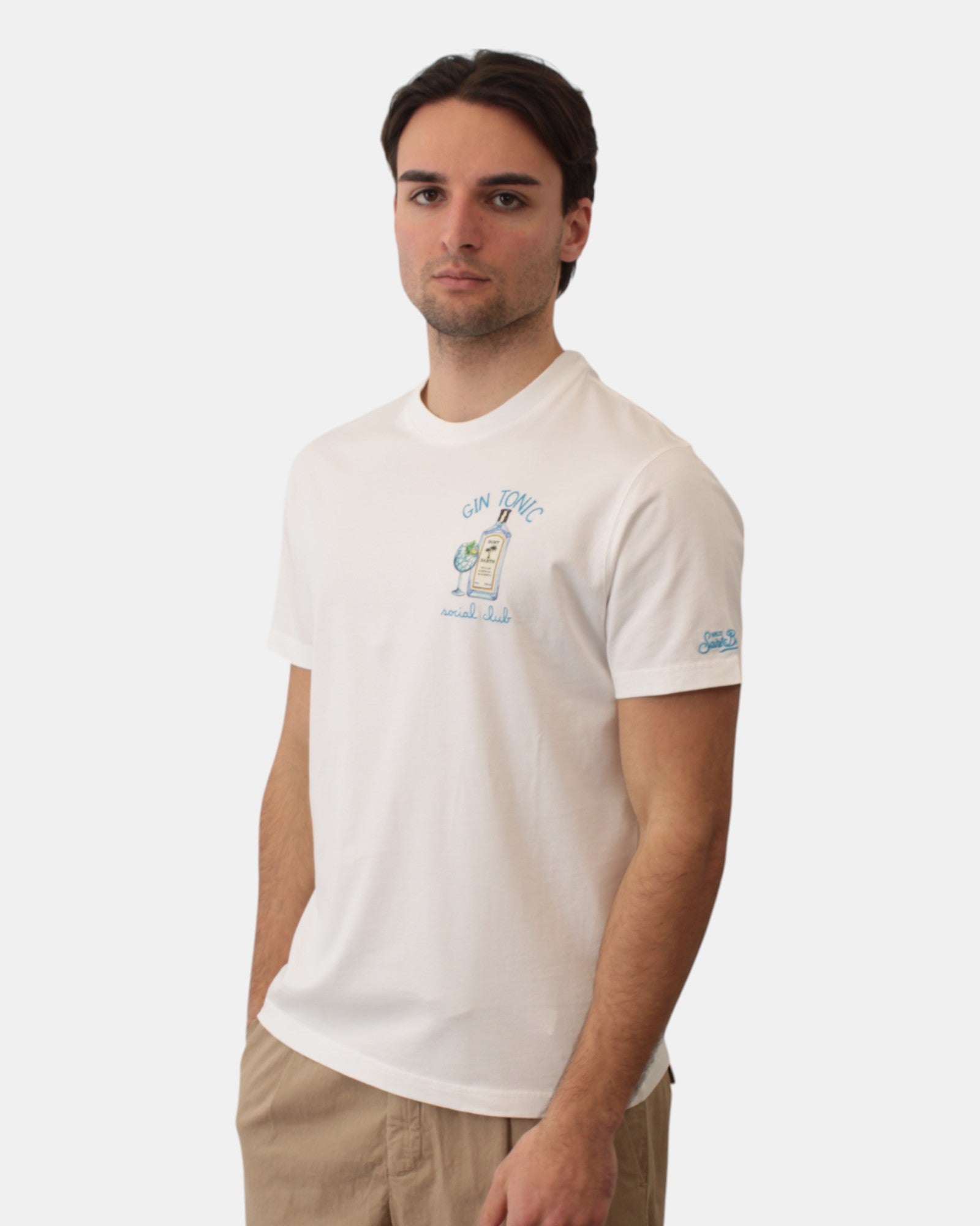 T-SHIRT Bianco Mc2 Saint Barth