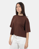 T-SHIRT Marrone Woc