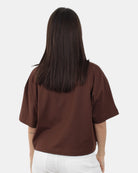 T-SHIRT Marrone Woc