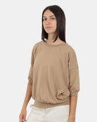 GIROCOLLO MANICA CORTA Beige Jucca