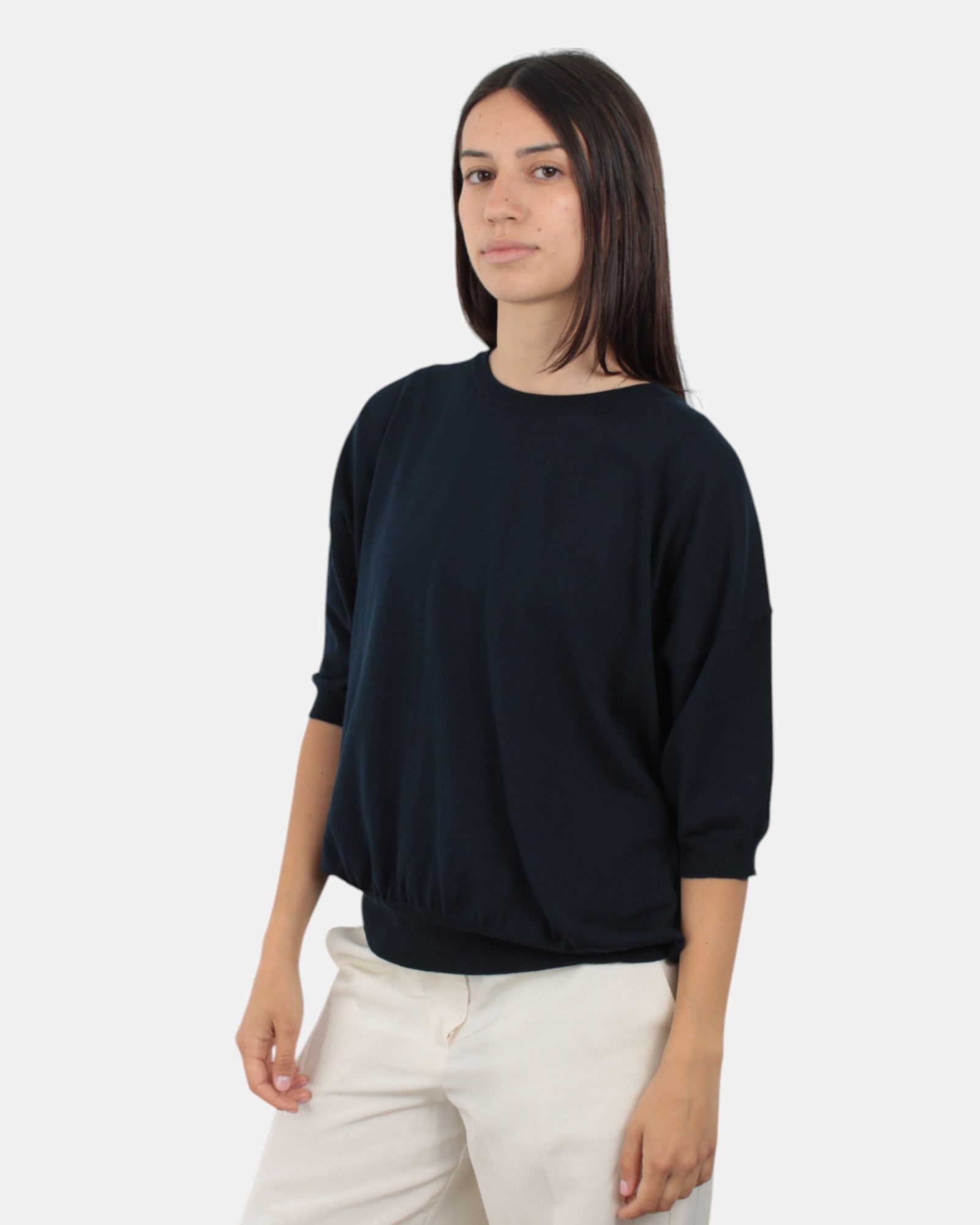 GIROCOLLO MANICA CORTA Blu Jucca