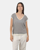 MAGLIE A V Grigio Jucca