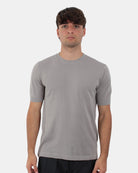 GIROCOLLO MANICA CORTA Grigio Della Spiga