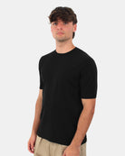 GIROCOLLO MANICA CORTA Nero Della Spiga