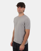 GIROCOLLO MANICA CORTA Grigio Della Spiga