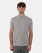 POLO A MANICA CORTA Argento Della Spiga