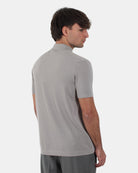 POLO A MANICA CORTA Argento Della Spiga