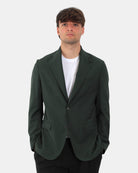 BLAZER MONOPETTO Verde Bottega Marchigiana 