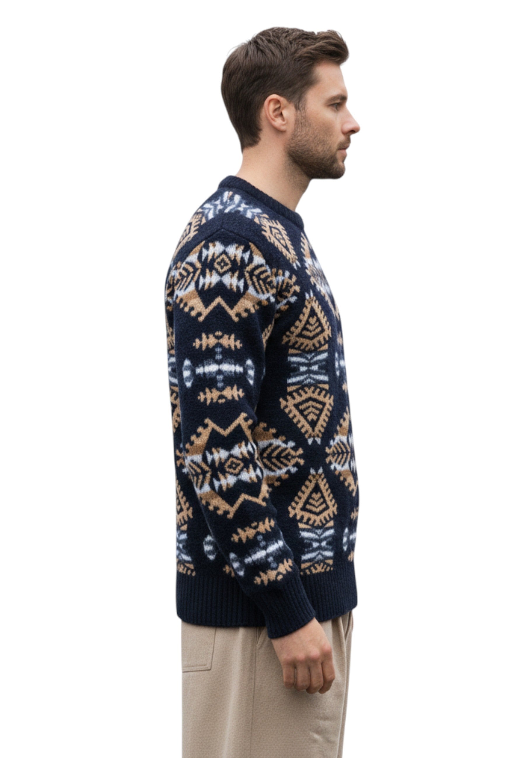 GIROCOLLO MANICA LUNGA Blu Altea