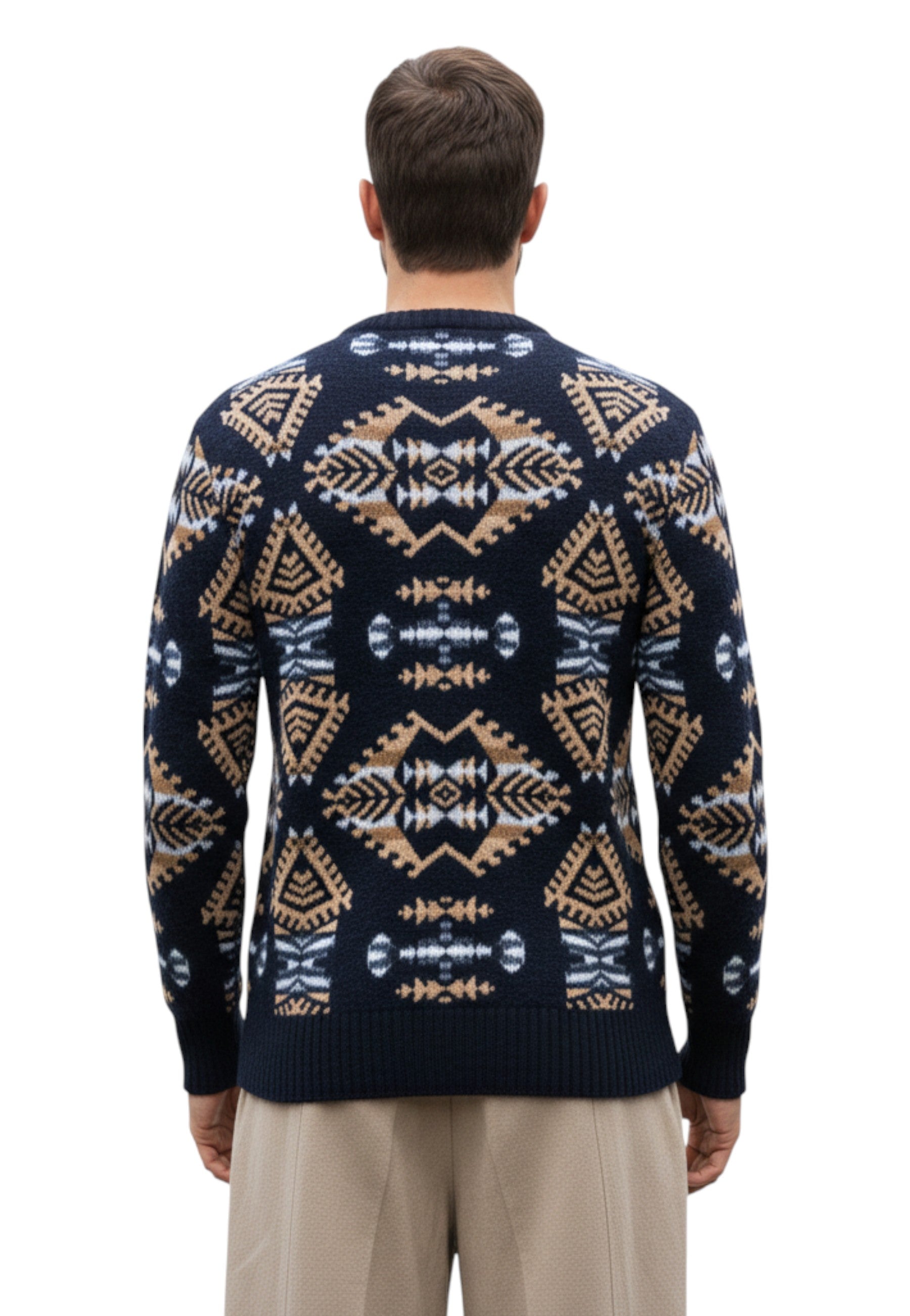 GIROCOLLO MANICA LUNGA Blu Altea