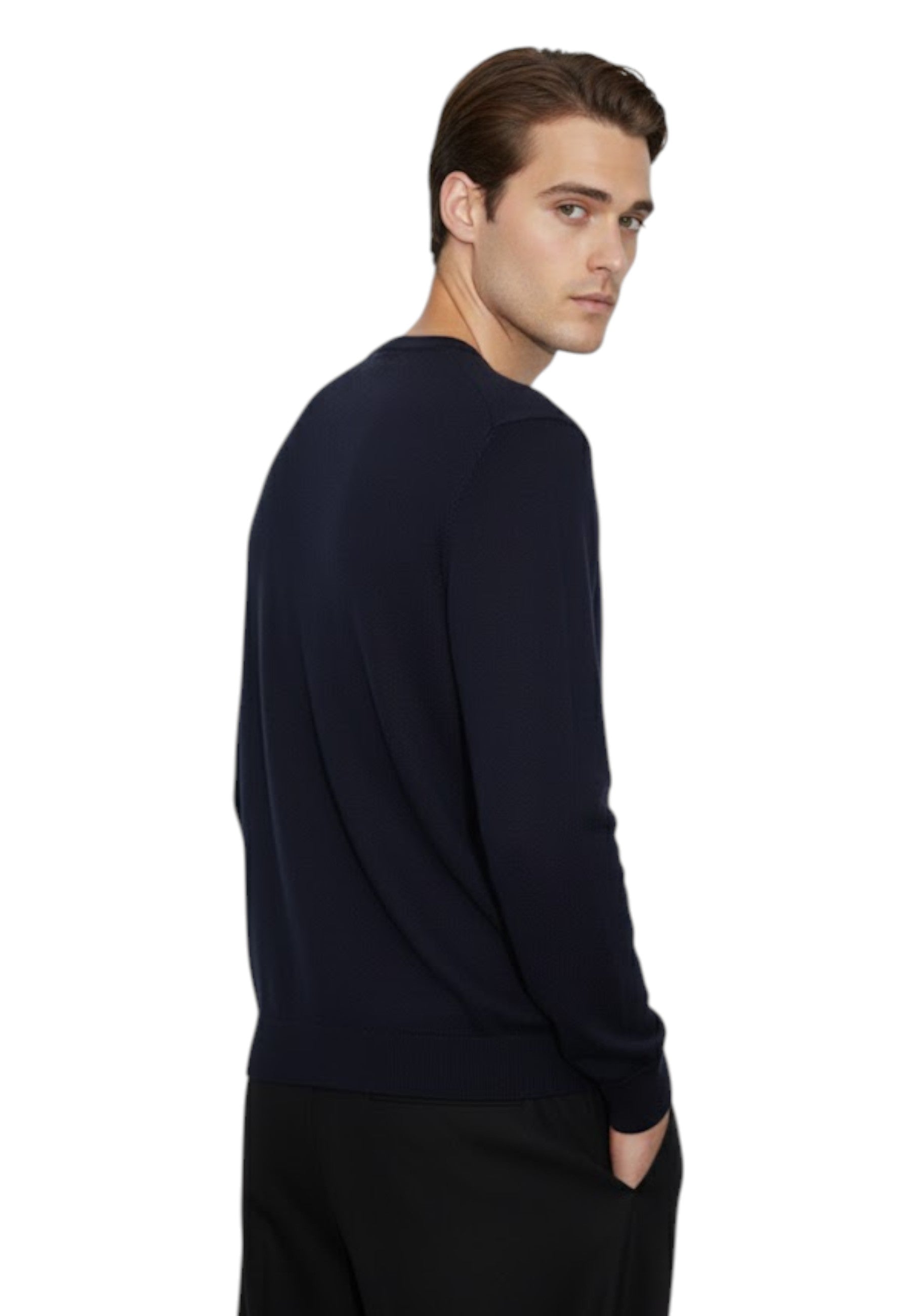 GIROCOLLO MANICA LUNGA Blu Altea