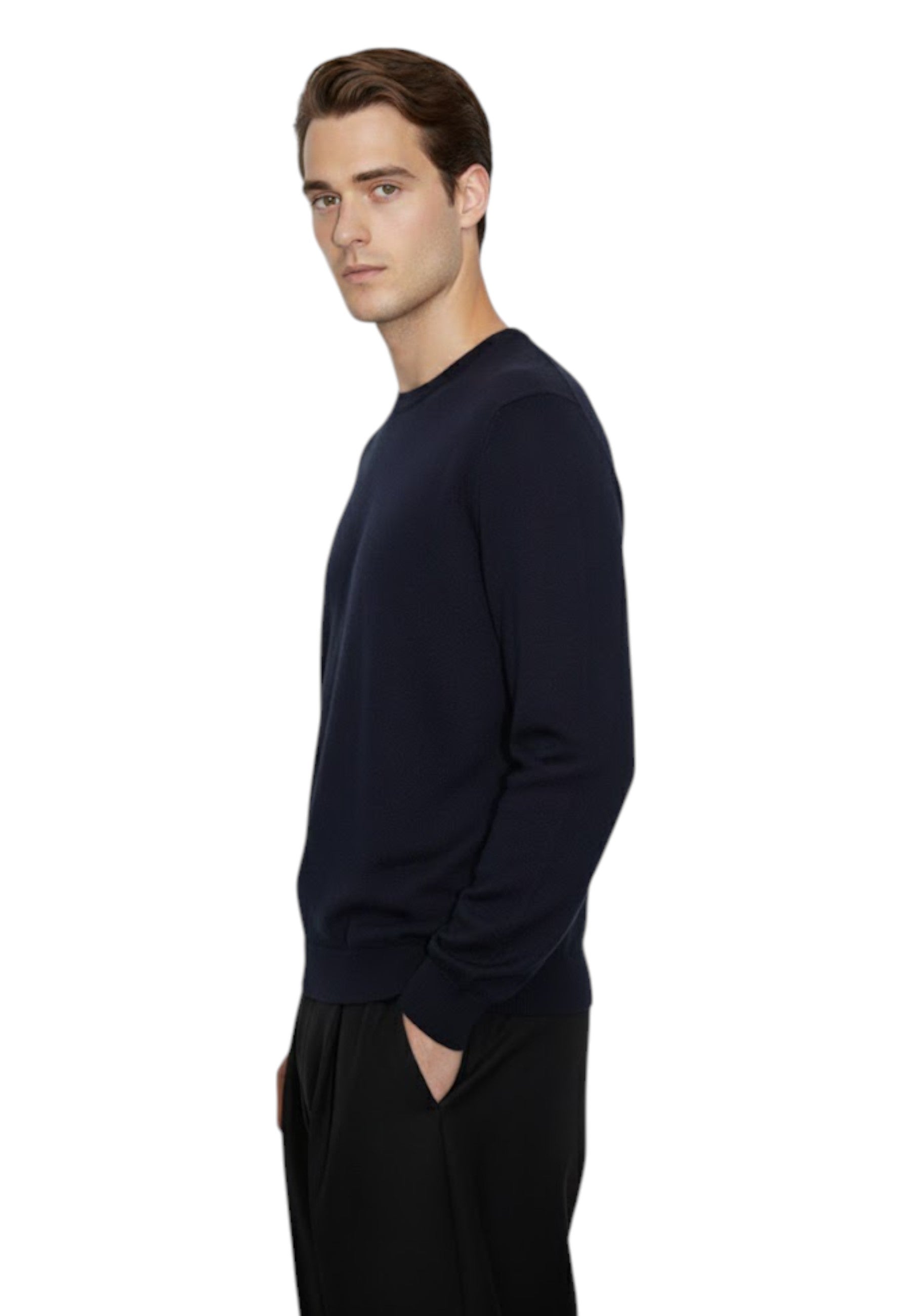 GIROCOLLO MANICA LUNGA Blu Altea