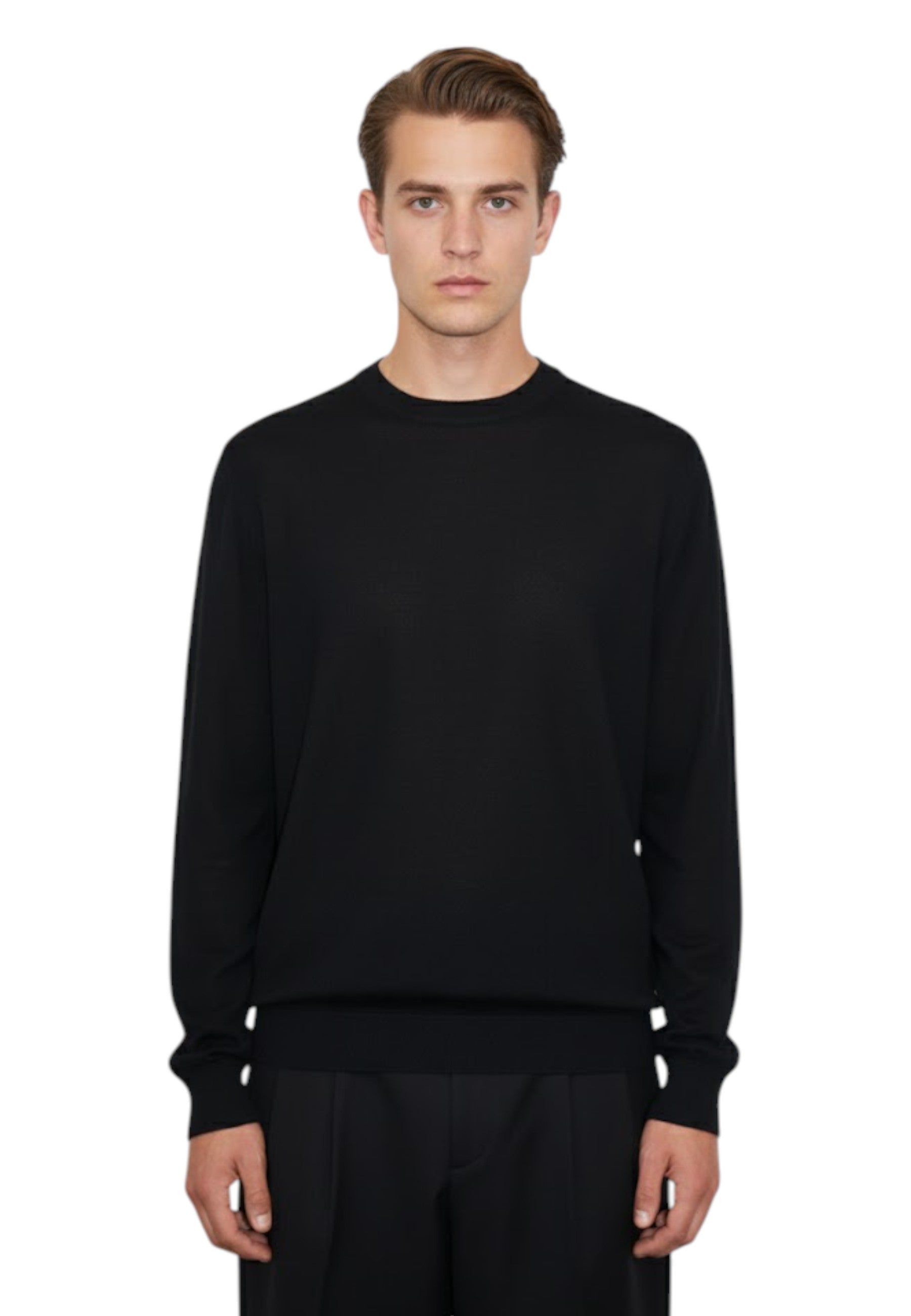 GIROCOLLO MANICA LUNGA Nero Altea