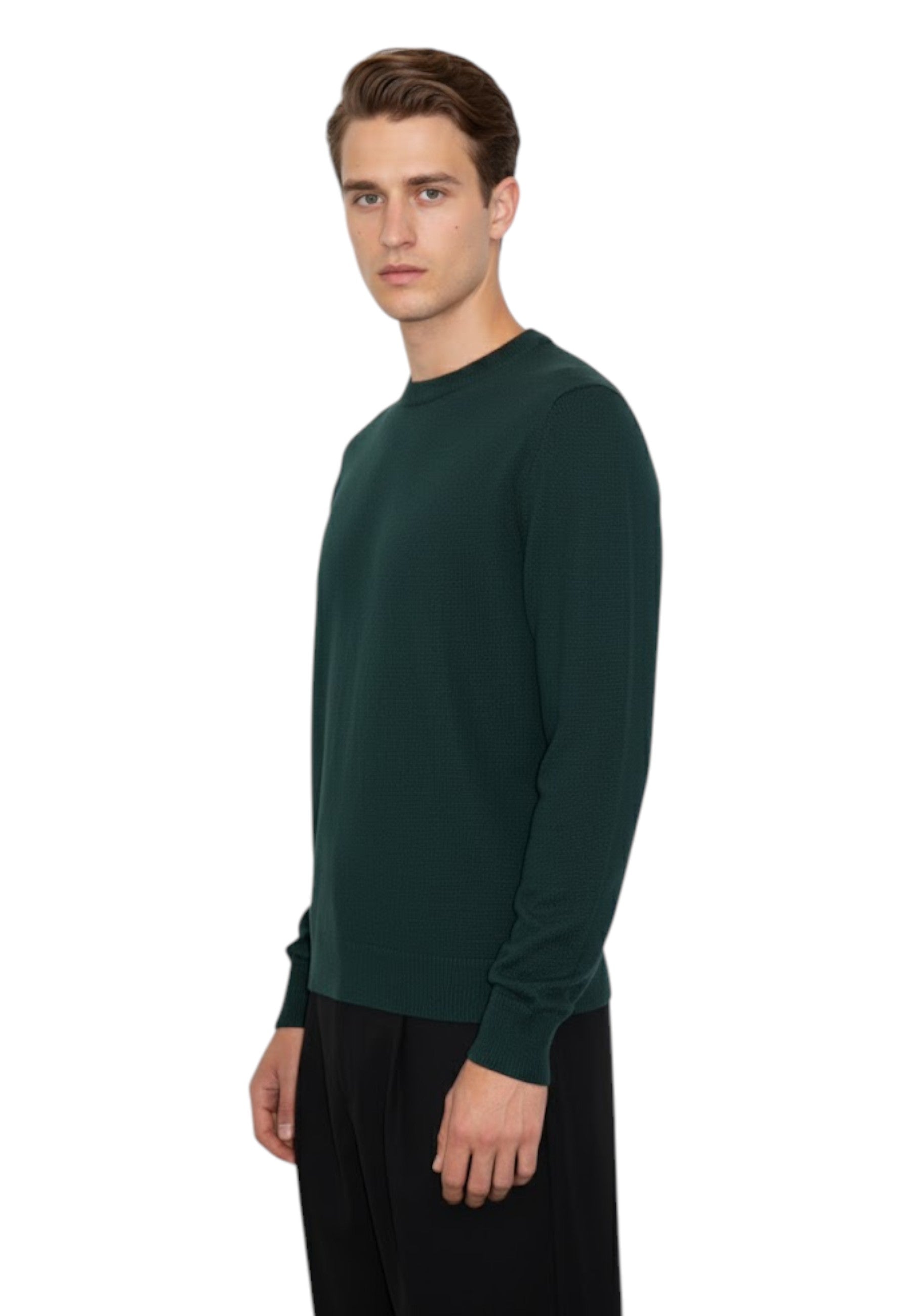 GIROCOLLO MANICA LUNGA Verde Altea