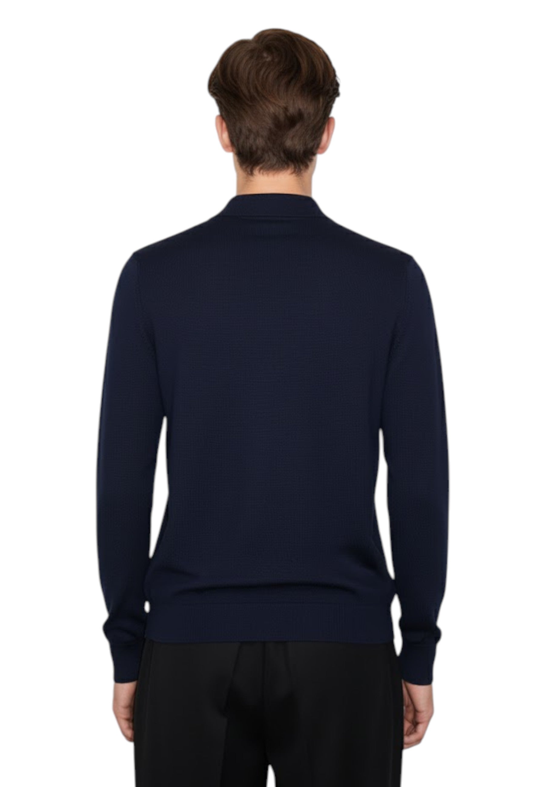 POLO A MANICA LUNGA Blu Altea