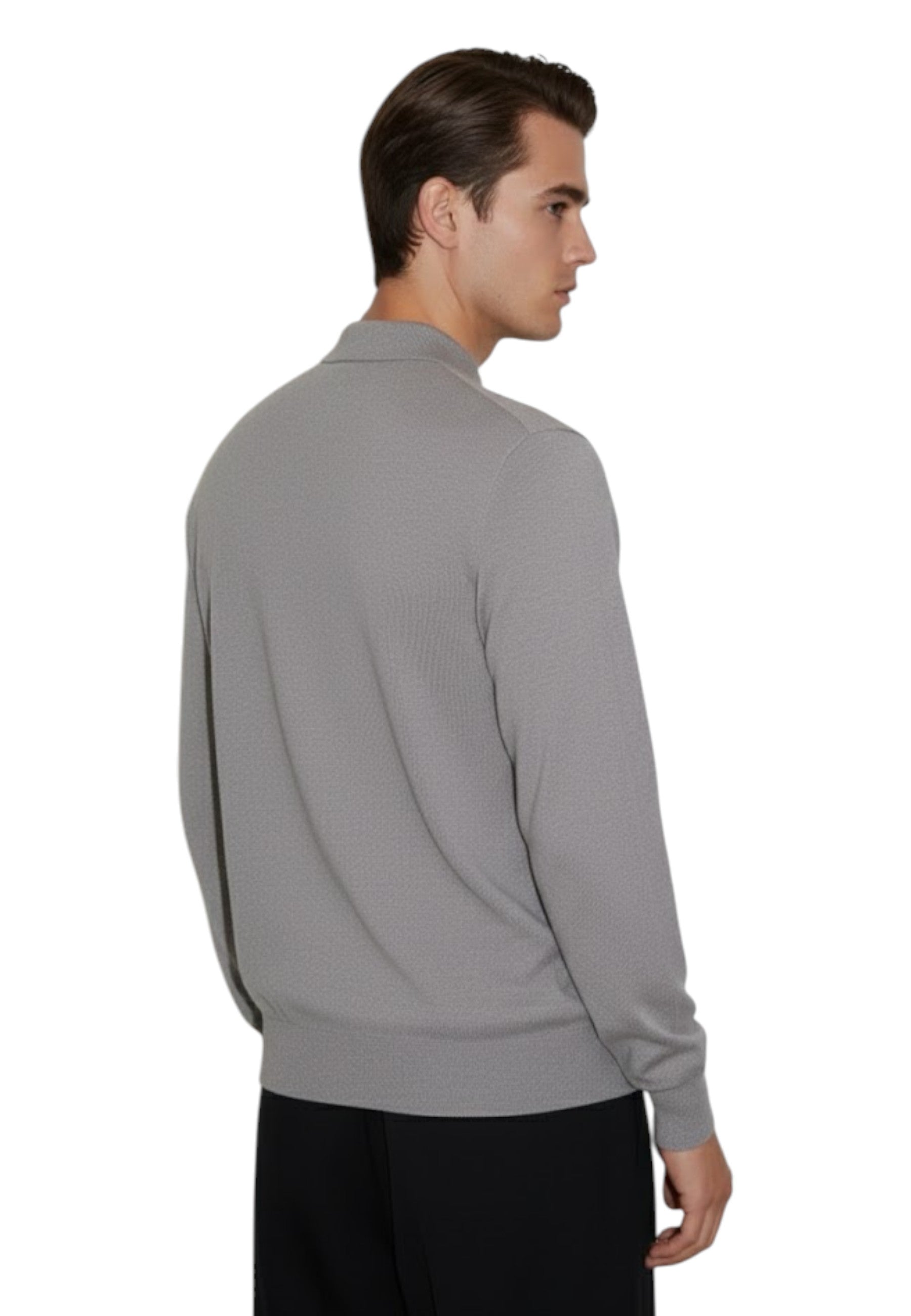 POLO A MANICA LUNGA Grigio Altea